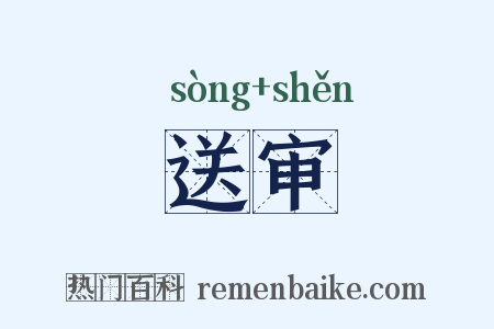 送审是什么意思的图片